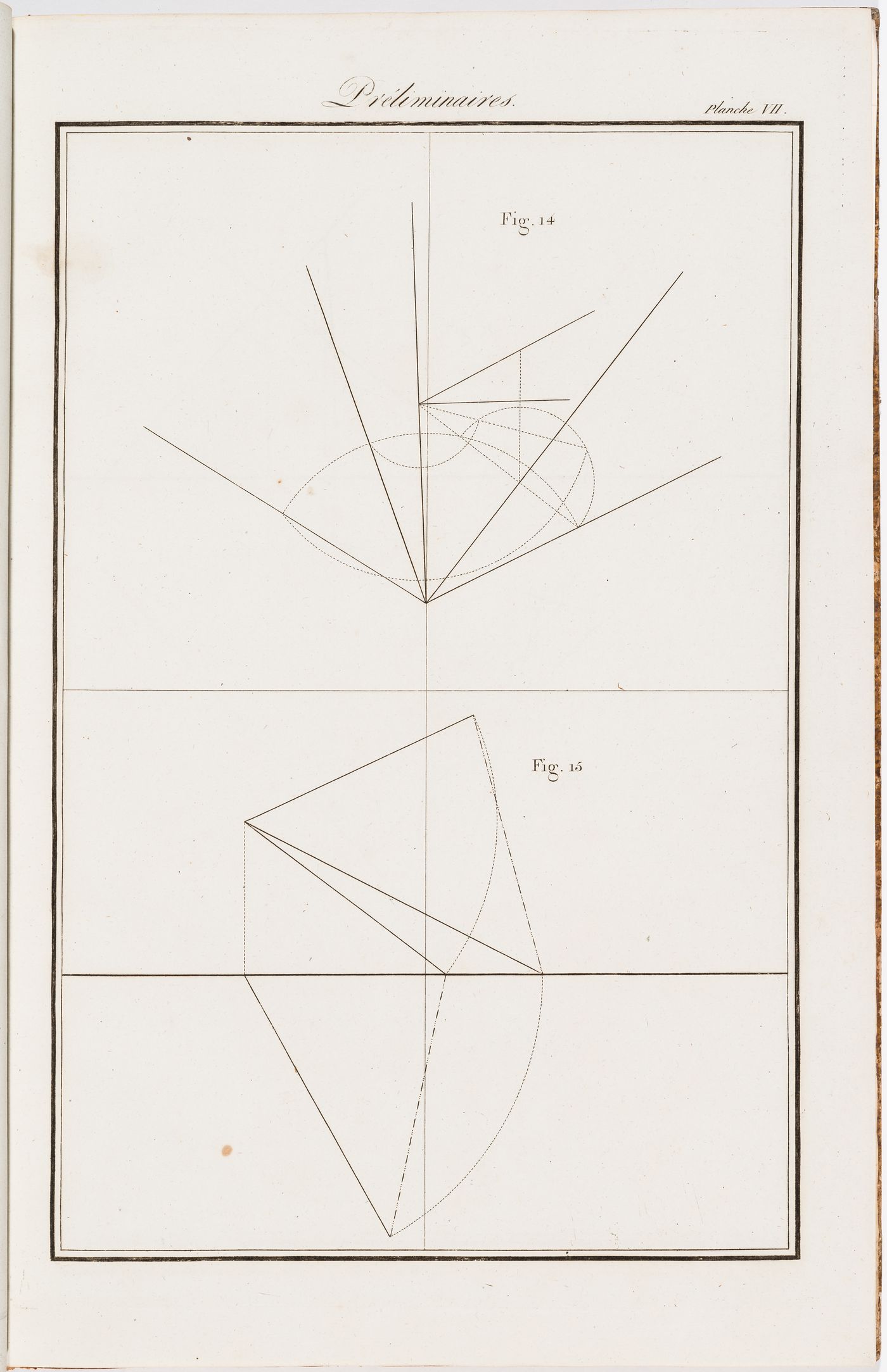 "Préliminaires": two geometry exercises