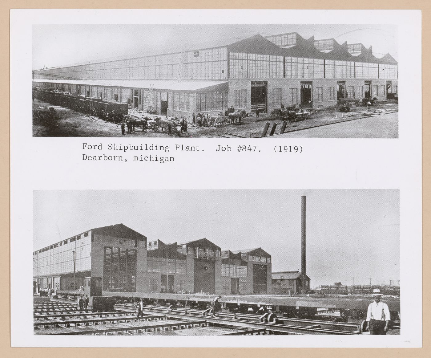 Views of the principal, lateral and rear façades of the Eagle Plant (also known as the B Building), Rouge River Plant, Dearborn, Michigan