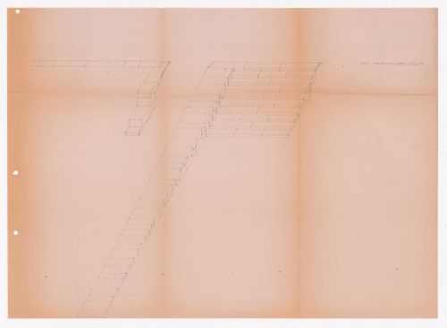 Stair sketch for Monumento ao poeta António Nobre II, Leça da Palmeira, Matosinhos, Portugal