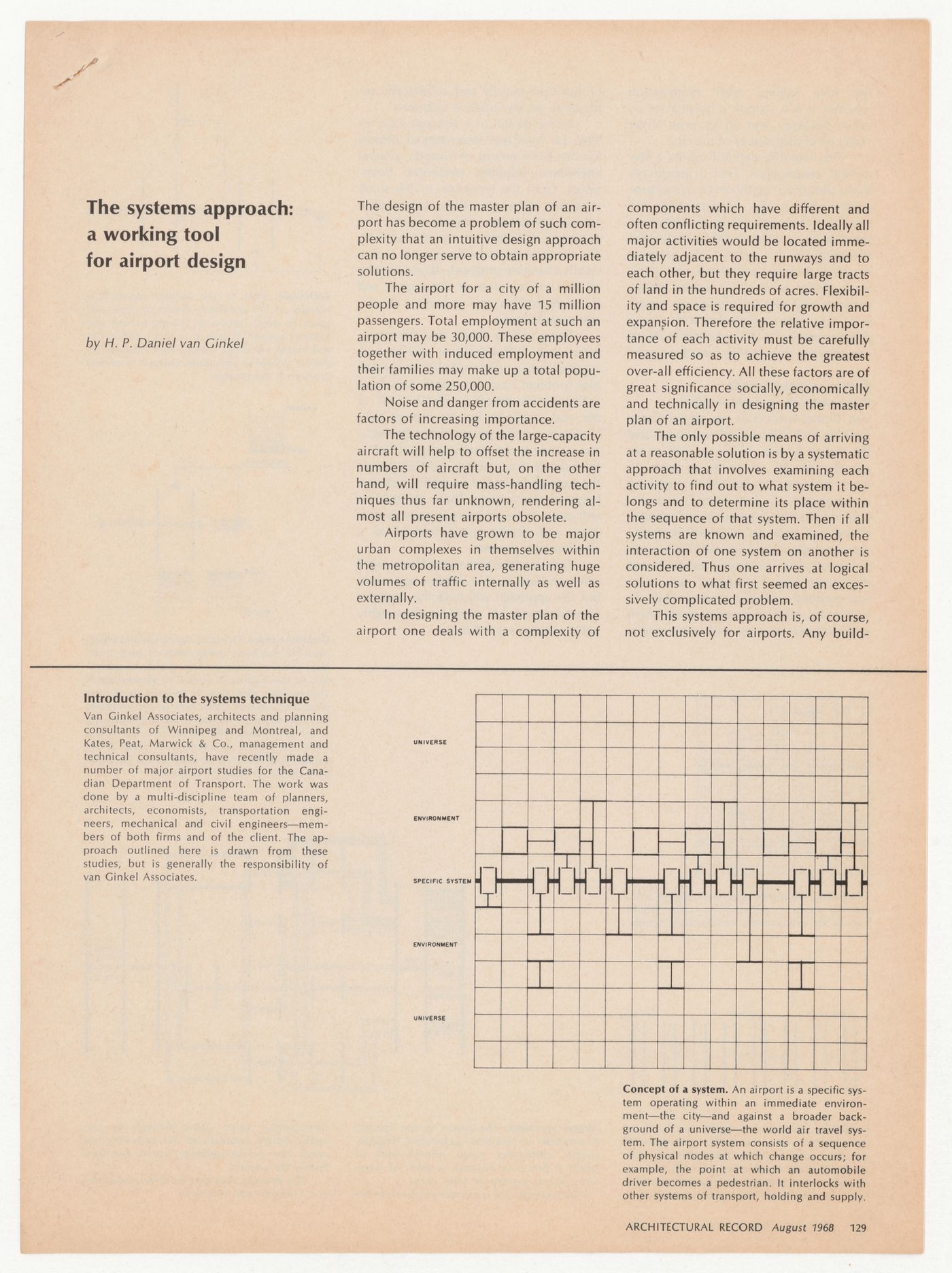 Clipping from "Architectural Record" magazine (from the  project-file Montreal International Airport, Montreal)