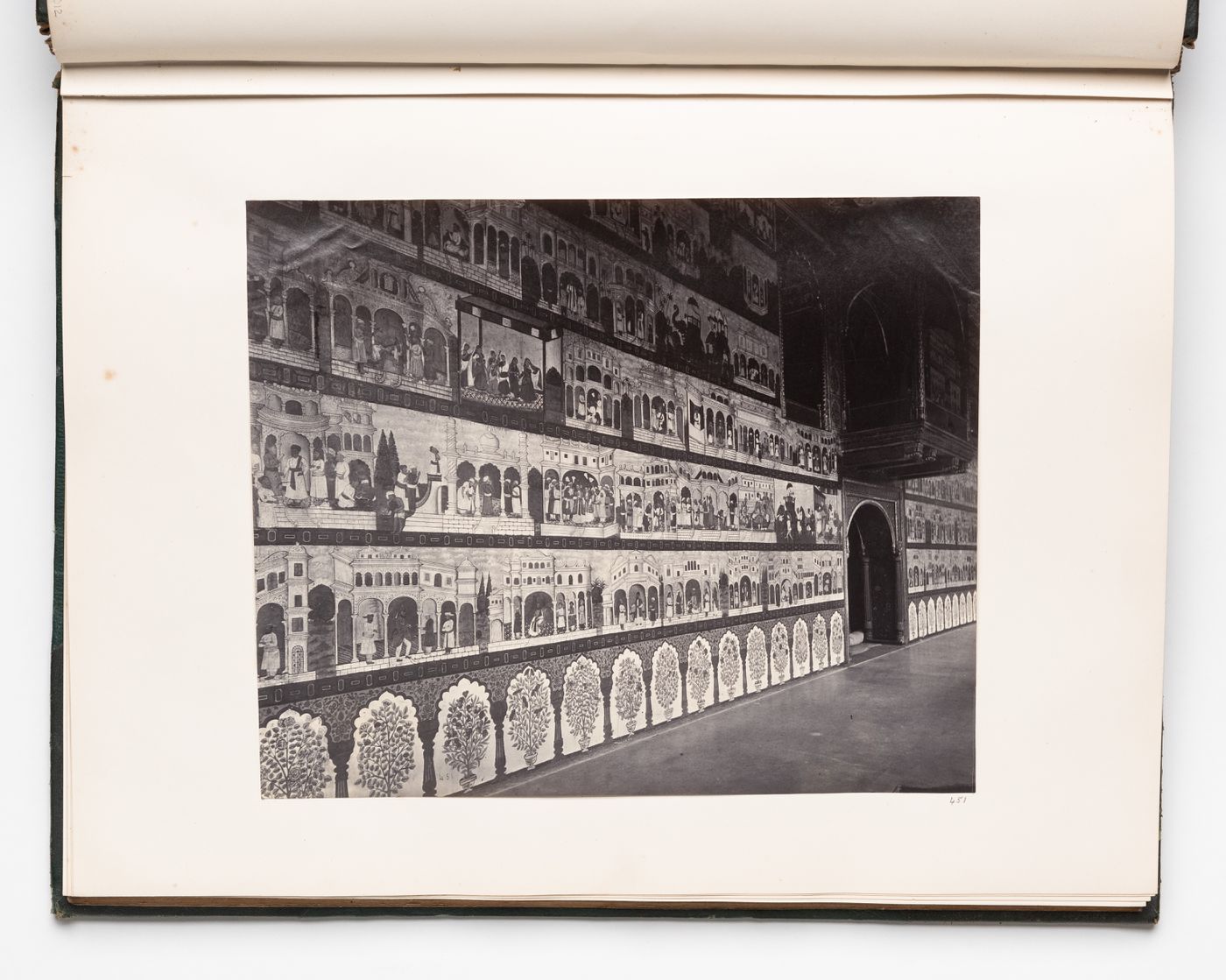 View of murals inside a hall, Lal Bagh, Seringapatam (now Srirangapattan), India