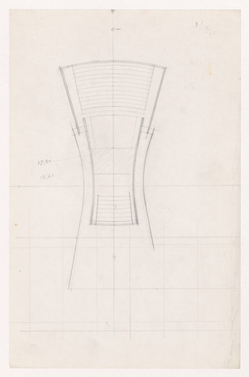 Plan for an auditorium for Illinois Institute of Technology