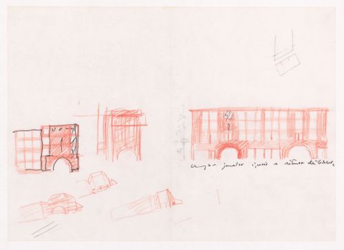 Sketch elevations for Plano de Doedijnstraat, The Hague, Portugal