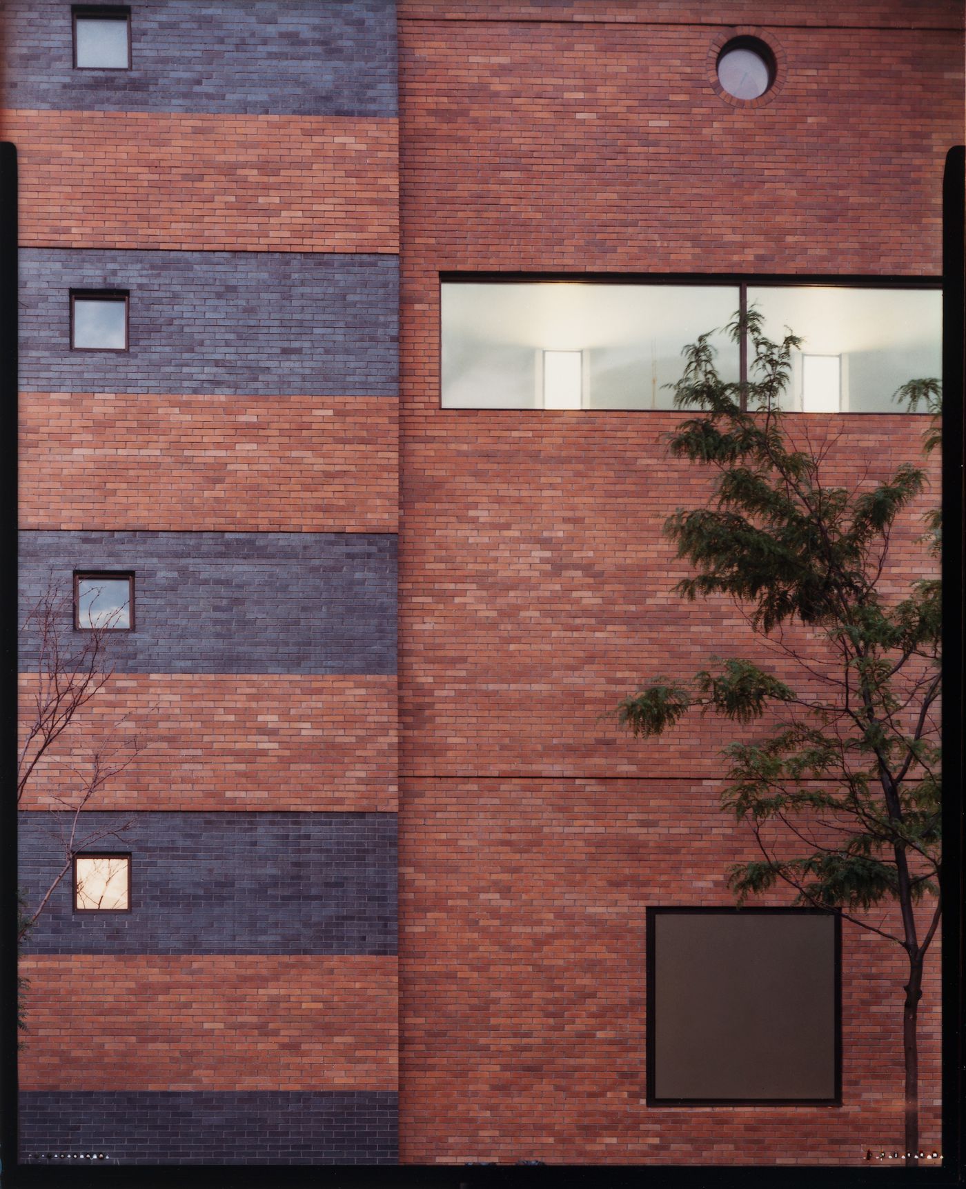 Arthur M. Sackler Museum, Harvard University, Cambridge, Massachusetts: three views of the facade
