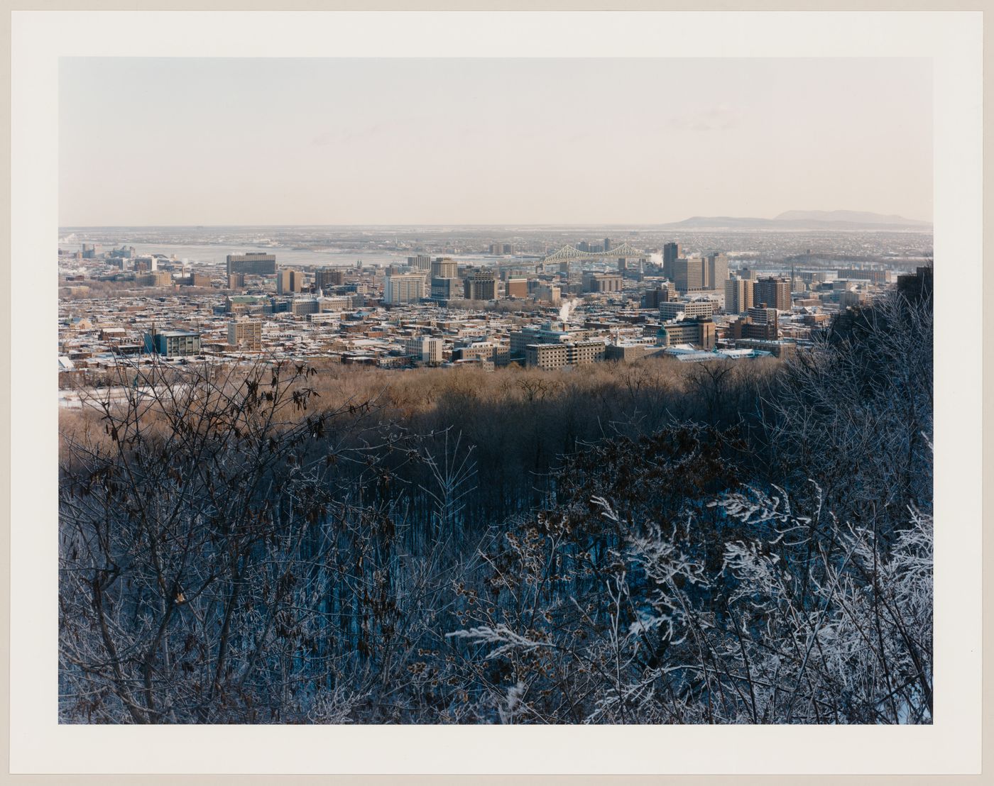 Viewing Olmsted: View looking southeast from the lookout, Mount Royal, Montréal, Québec