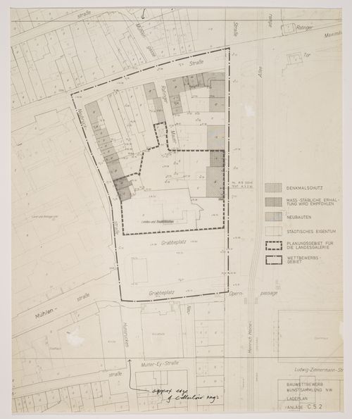 Nordrhein-Westfalen Museum, Dusseldorf, Germany: site plan