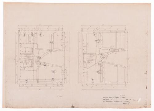 Floor plans for Casa Miggiano, Otranto, Italy