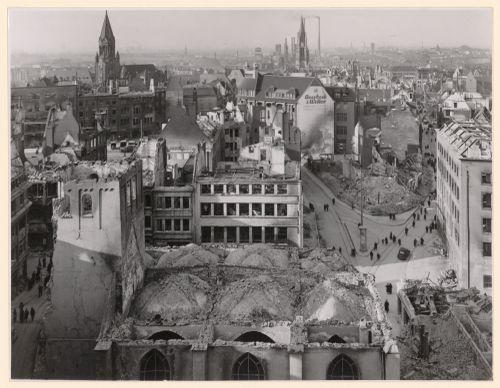 Birds eye view of Essen, Germany