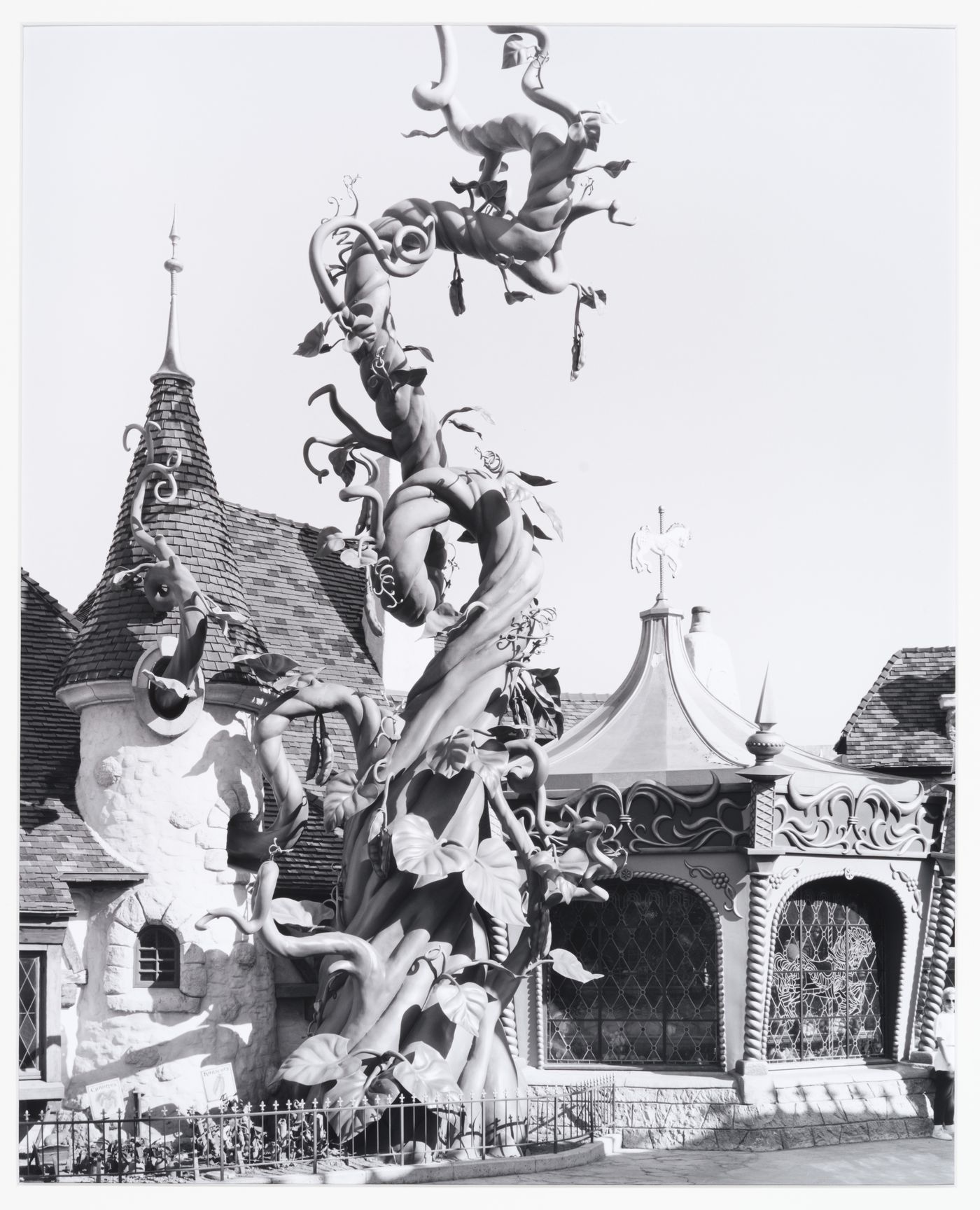 Beanstalk outside Sir Mickey's Store; Fantasyland, Disneyland Paris, Marne-la-Vallée, France