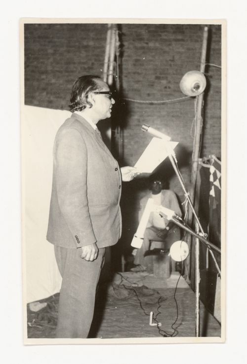 Photograph of Aditya Prakash giving a talk
