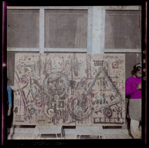 Negative showing a Prakash painting