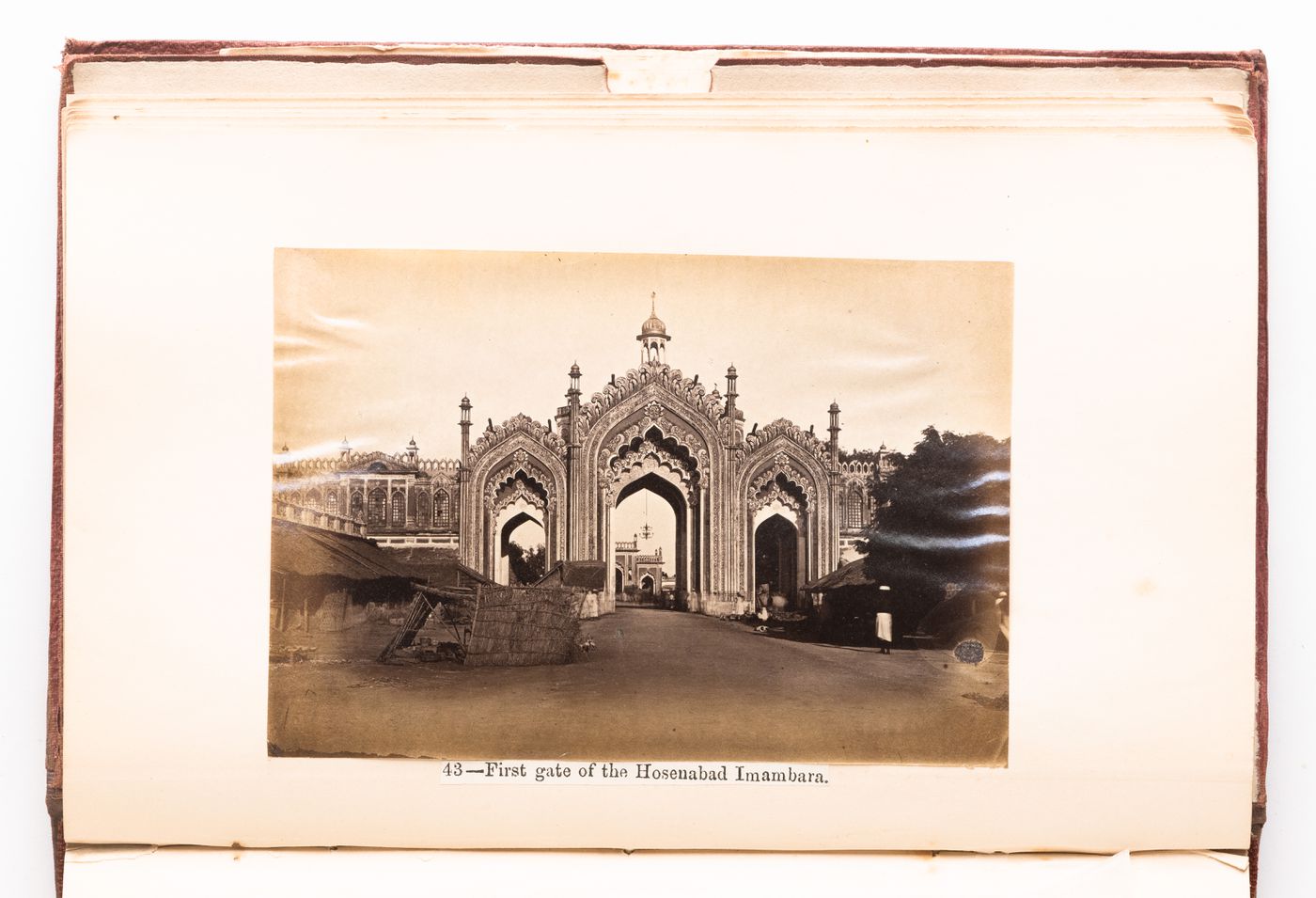 View of the portal of the Husainabad Imambara [Palace of Lights], Lucknow, India