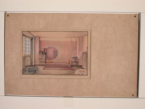 Interior perspective showing a room in Chelsea Cloisters, England