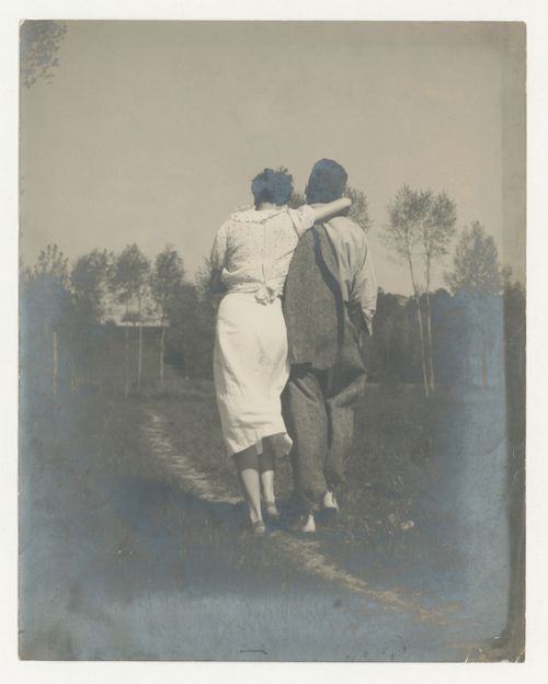 Photograph of Charlotte Perriand and an unknown individual