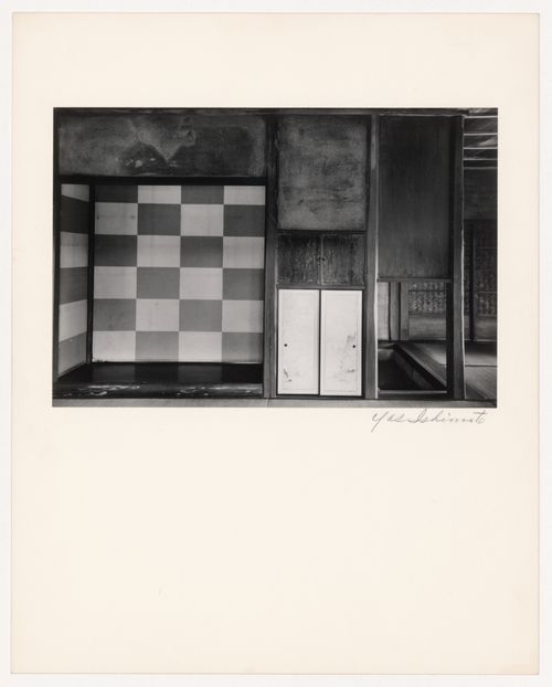 Interior view of the First Room of the Shokintei showing the tokonoma [alcove], Katsura Rikyu (also known as Katsura Imperial Villa), Kyoto, Japan