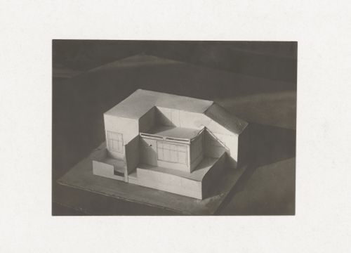 Photograph of a student model for the "Space" course at the Vkhutein (Moscow Higher Technical Institute), Moscow