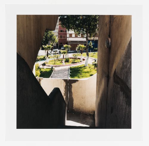 View from the staircase of the Sémiramis building, cité verticale, Carrières centrales neighbourhood, Casablanca