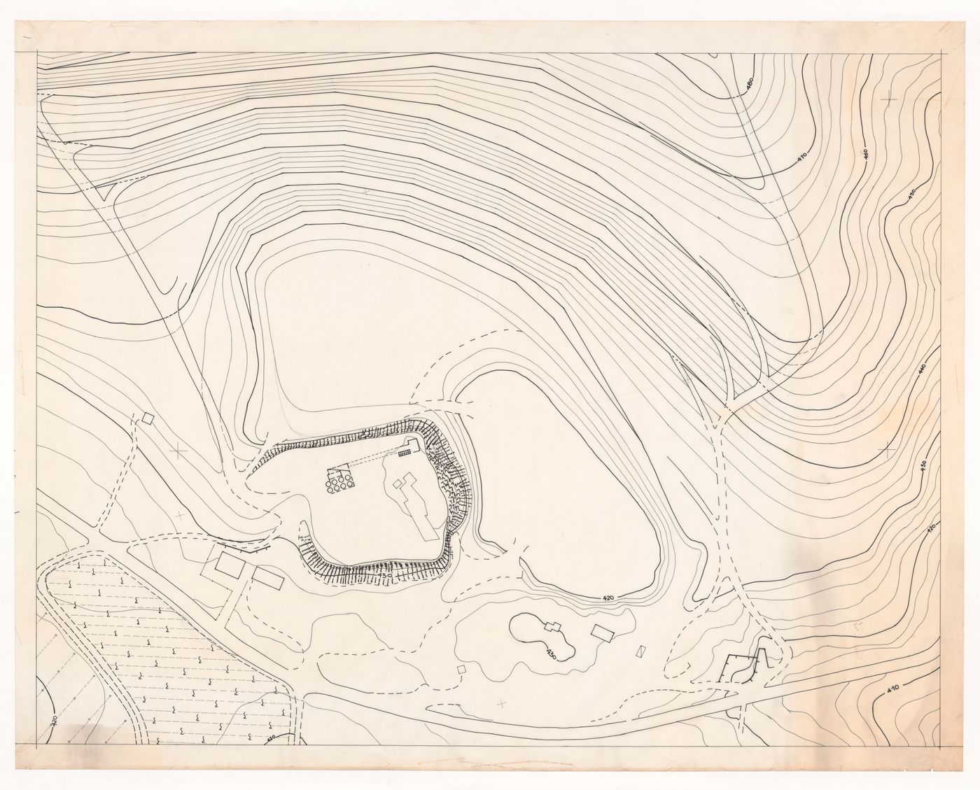 Site plan for Riqualificazione cava di San Carlo [Redevelopment San Carlo quarry], San Vincenzo, Livorno, Italy