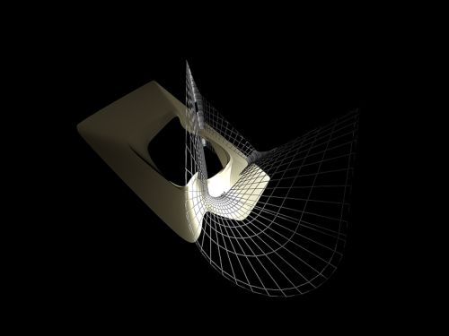 Design-phase rendering for Phaeno Science Centre, Wolfsburg, Germany