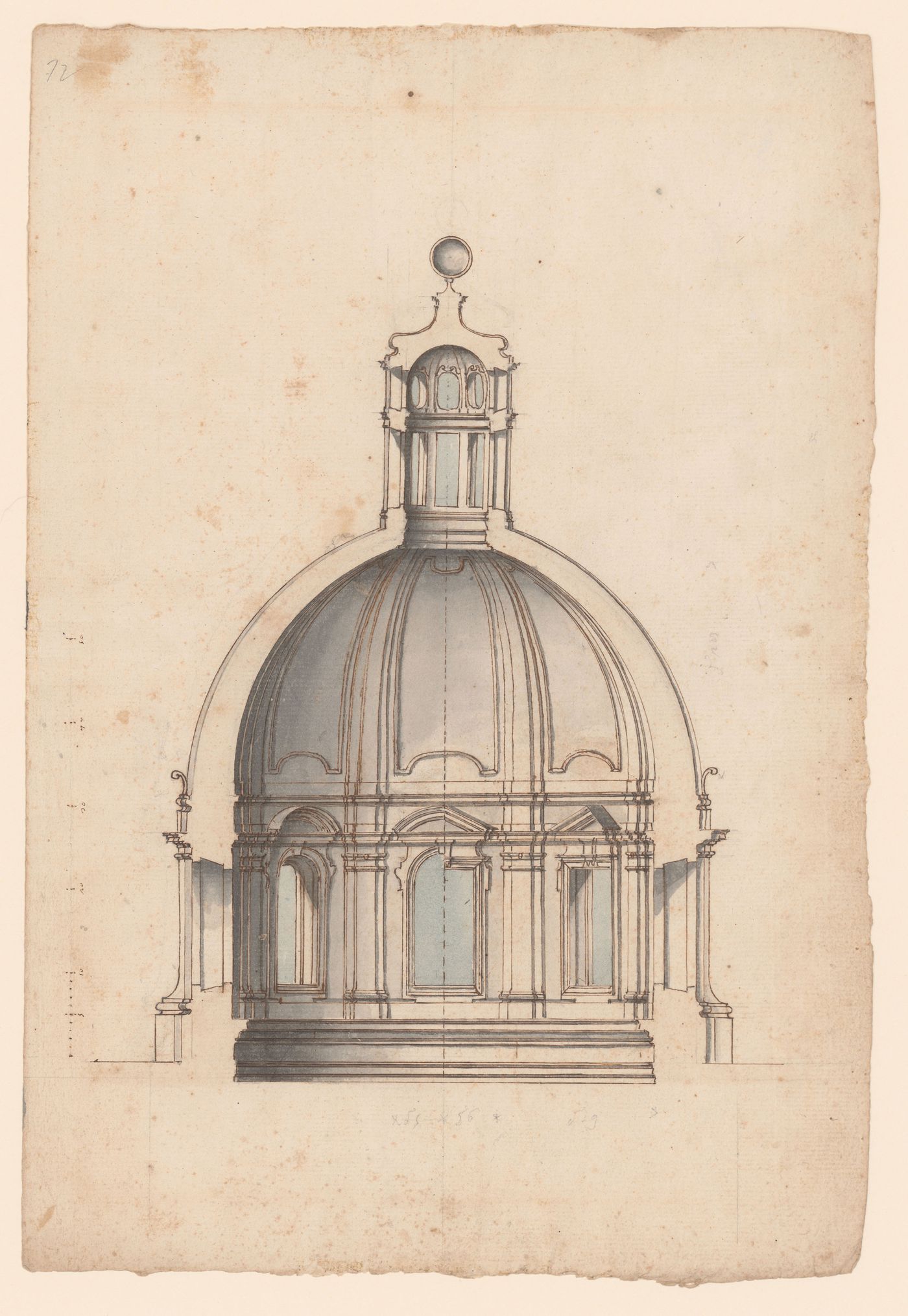 Section for a cupola