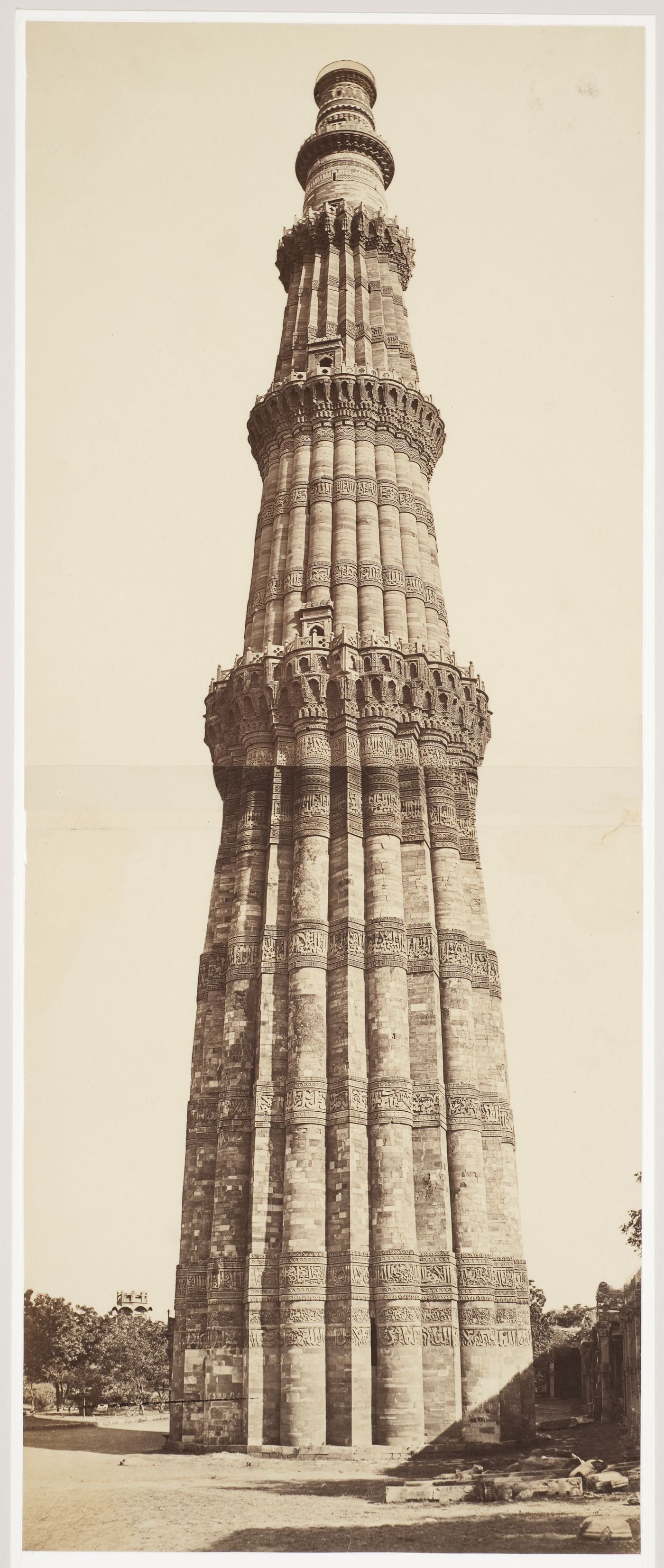 Panorama of the Qutb Minar, Quwwat al-Islam [Might of Islam] Mosque Complex, Delhi, India