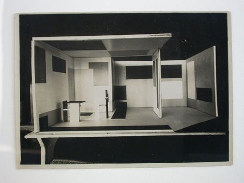 Photograph of the Spatial Colour Composition exhibition model for the Unjuried Art Show, Berlin, Germany