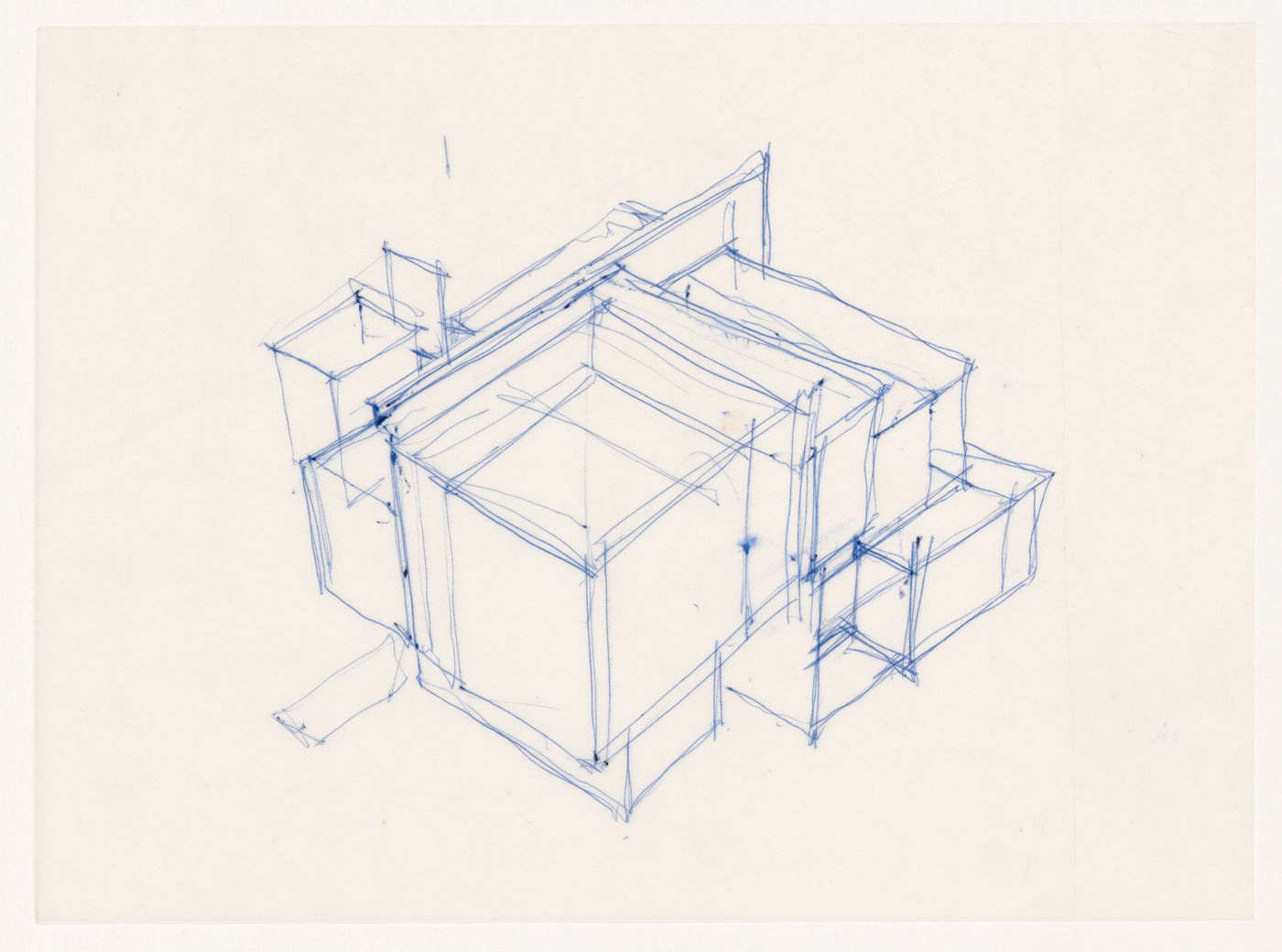 Sketch axonometric for House VI, Cornwall, Connecticut