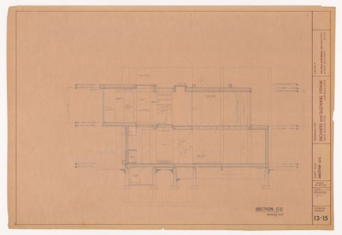 Section for House VI, Cornwall, Connecticut