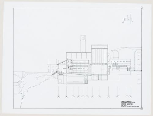 Center for Theatre Arts, Cornell University, Ithaca, New York: cross section