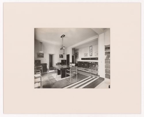 View of dining room in the Mallet-Stevens hôtel particulier, rue Mallet-Stevens, 16th arrondissement, Paris, France