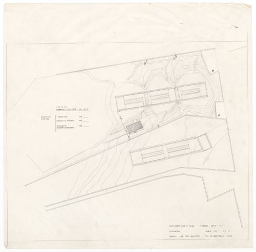 Site plan for Case Di Palma, Stintino, Italy