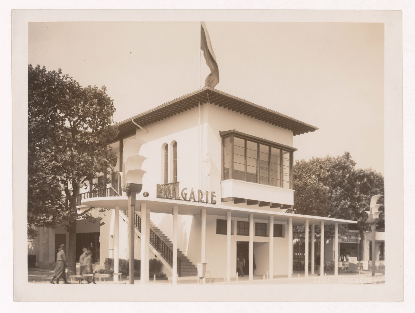 View of Bulgaria's pavilion, 1937 Exposition internationale, Paris, France