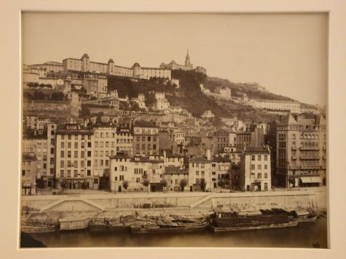General view from the east of the city, river in the foreground, Lyon, France