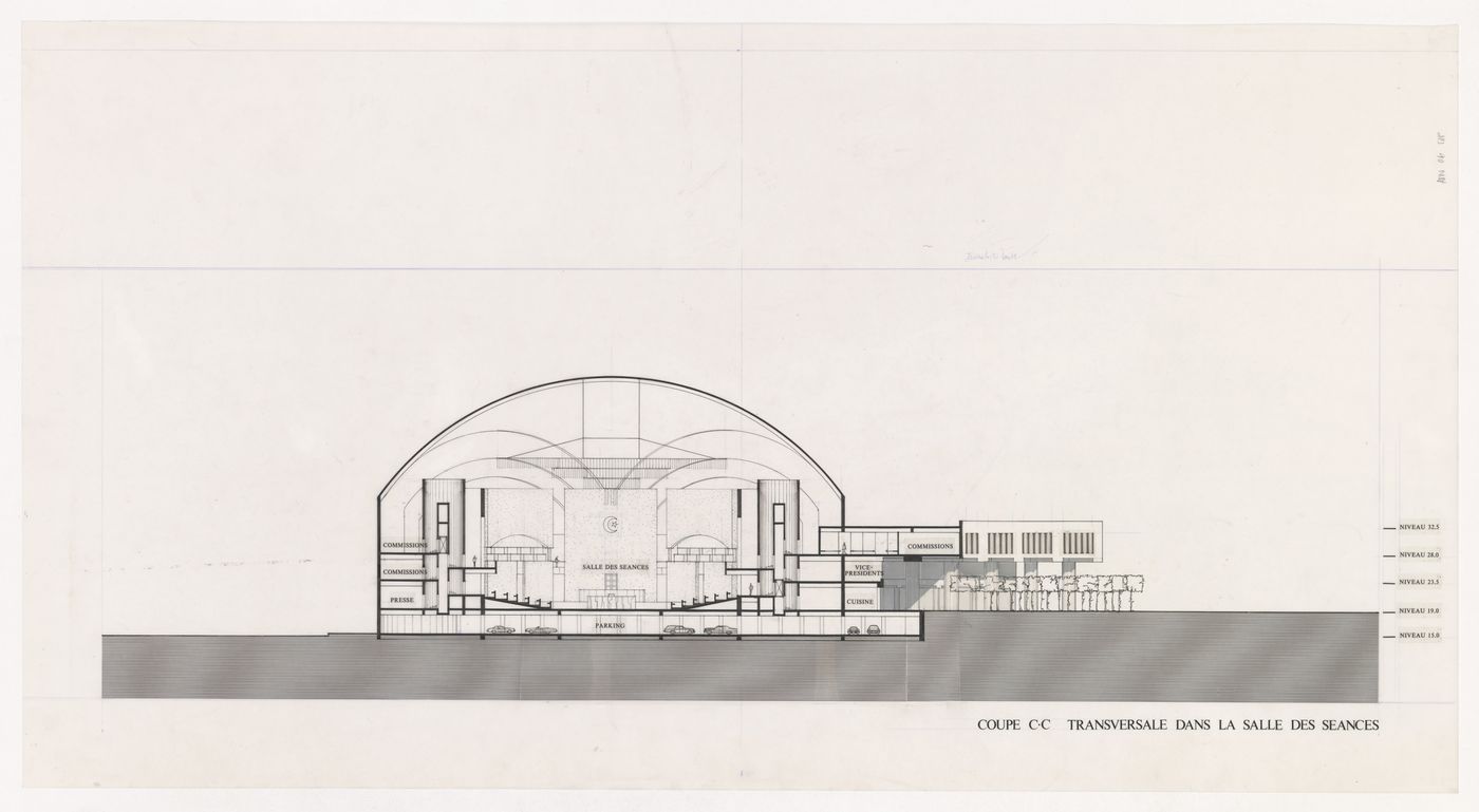 Section for Salle des séances, Assemblée populaire nationale [National People's Assembly], Algiers, Algeria