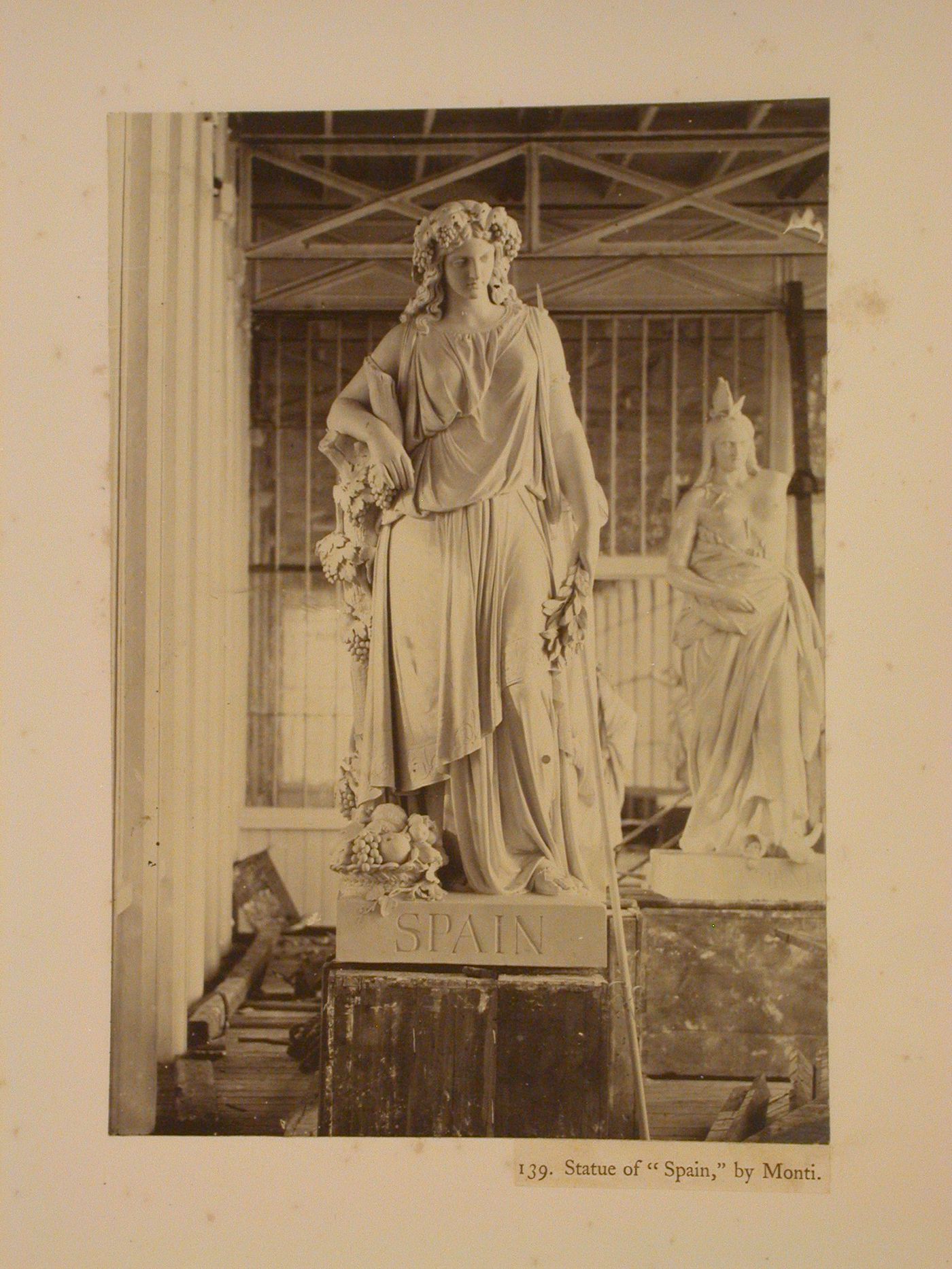 Statue of "Spain" by Monti, Crystal Palace, Sydenham, England