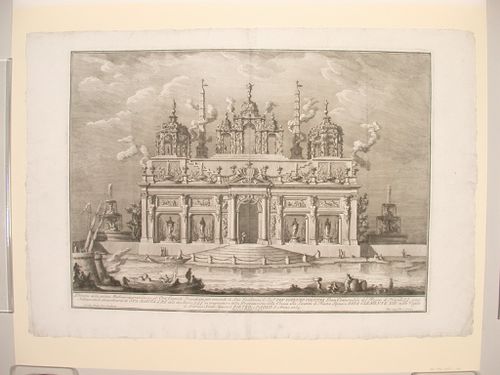 Etching of Posi's design for the "prima macchina" of 1765