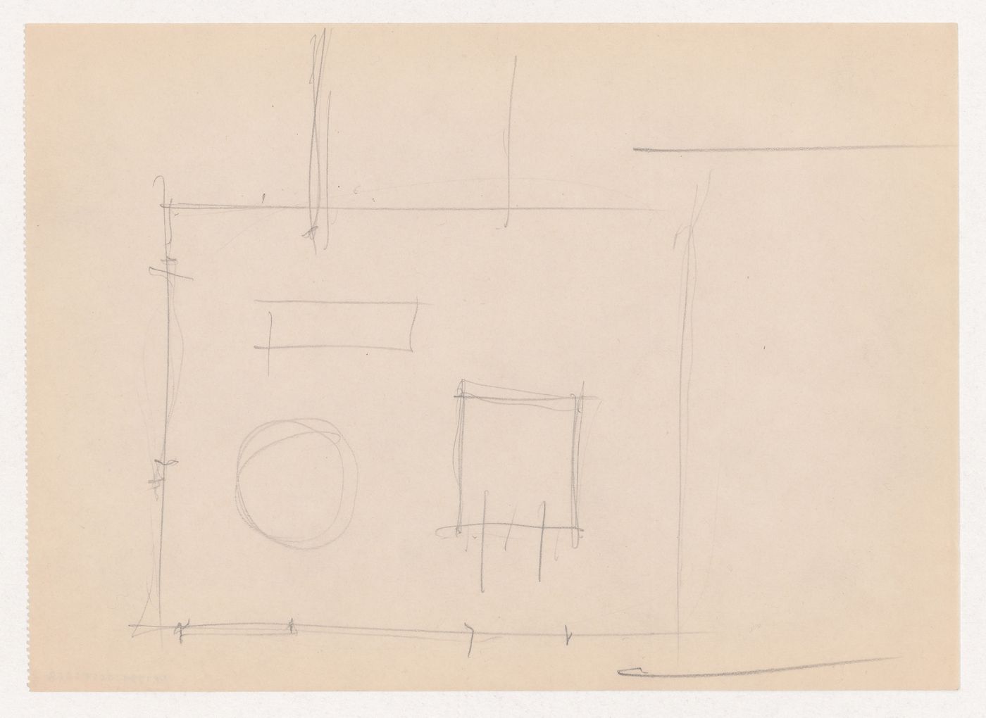 Sketch plan for Museum for a Small City