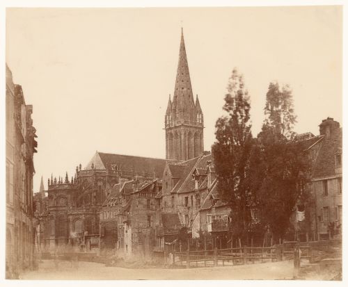 East end and Spire of St. Pierre, Caen, France