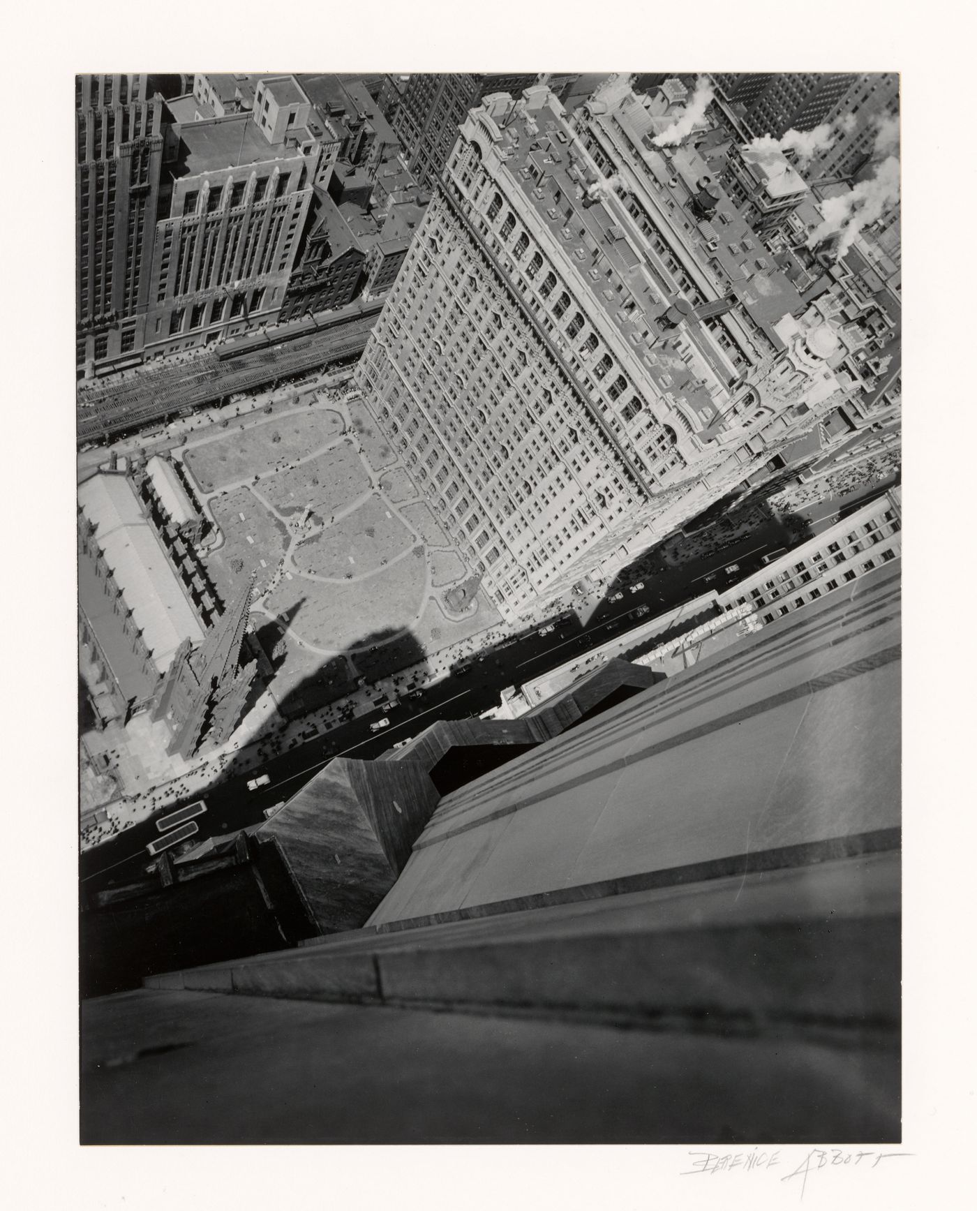 Broadway and Rector from Above, New York City