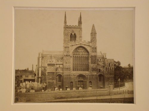 Exterior view of a church and churchyard, England ?