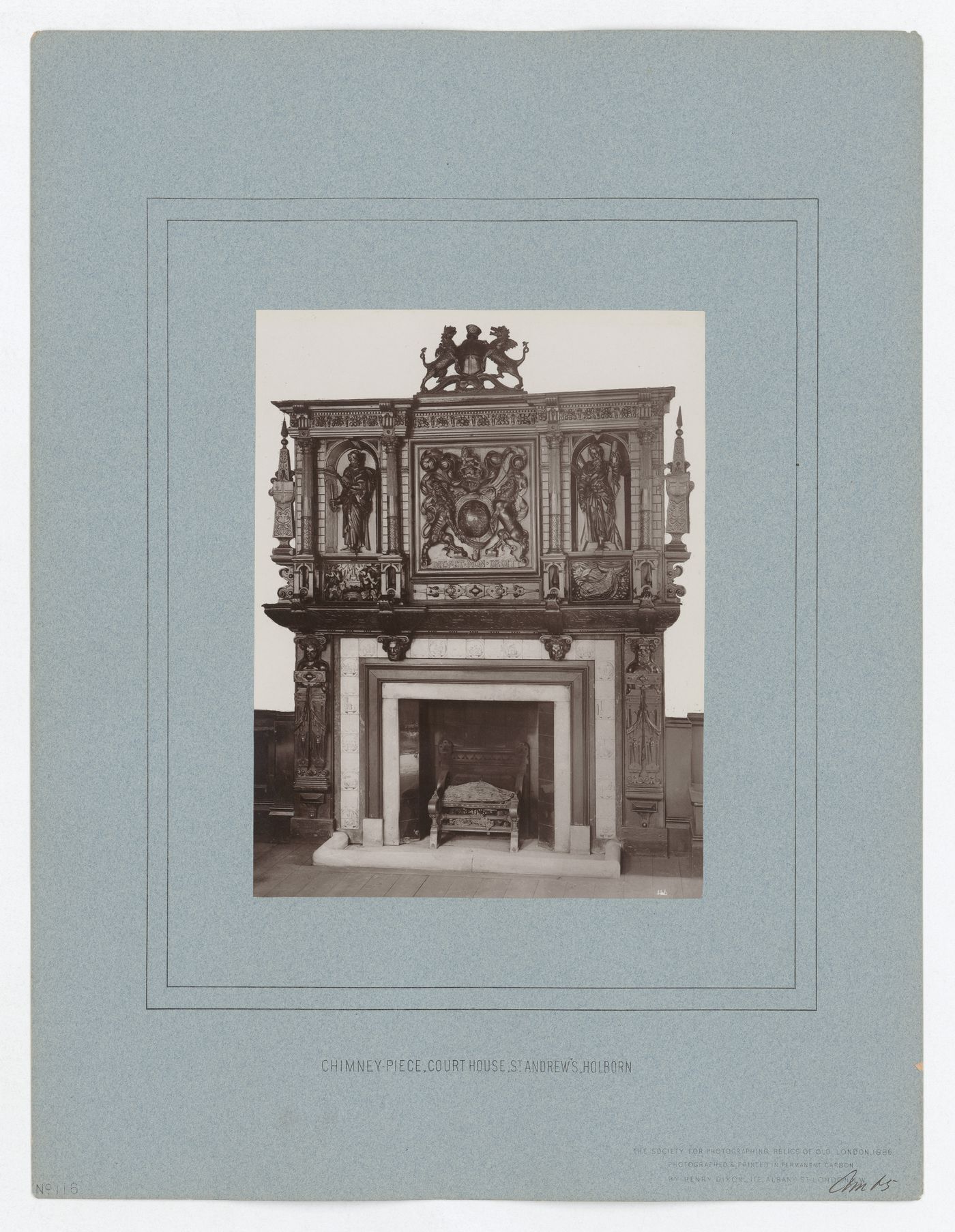 Chimney piece Court House St. Andrew's Holborn