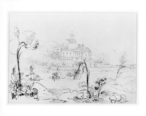 Drawing of an unidentified house