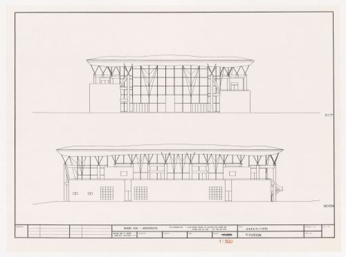 Album containing plans and views related to Galaxy Toyama Gymnasium, Imizu, Japan