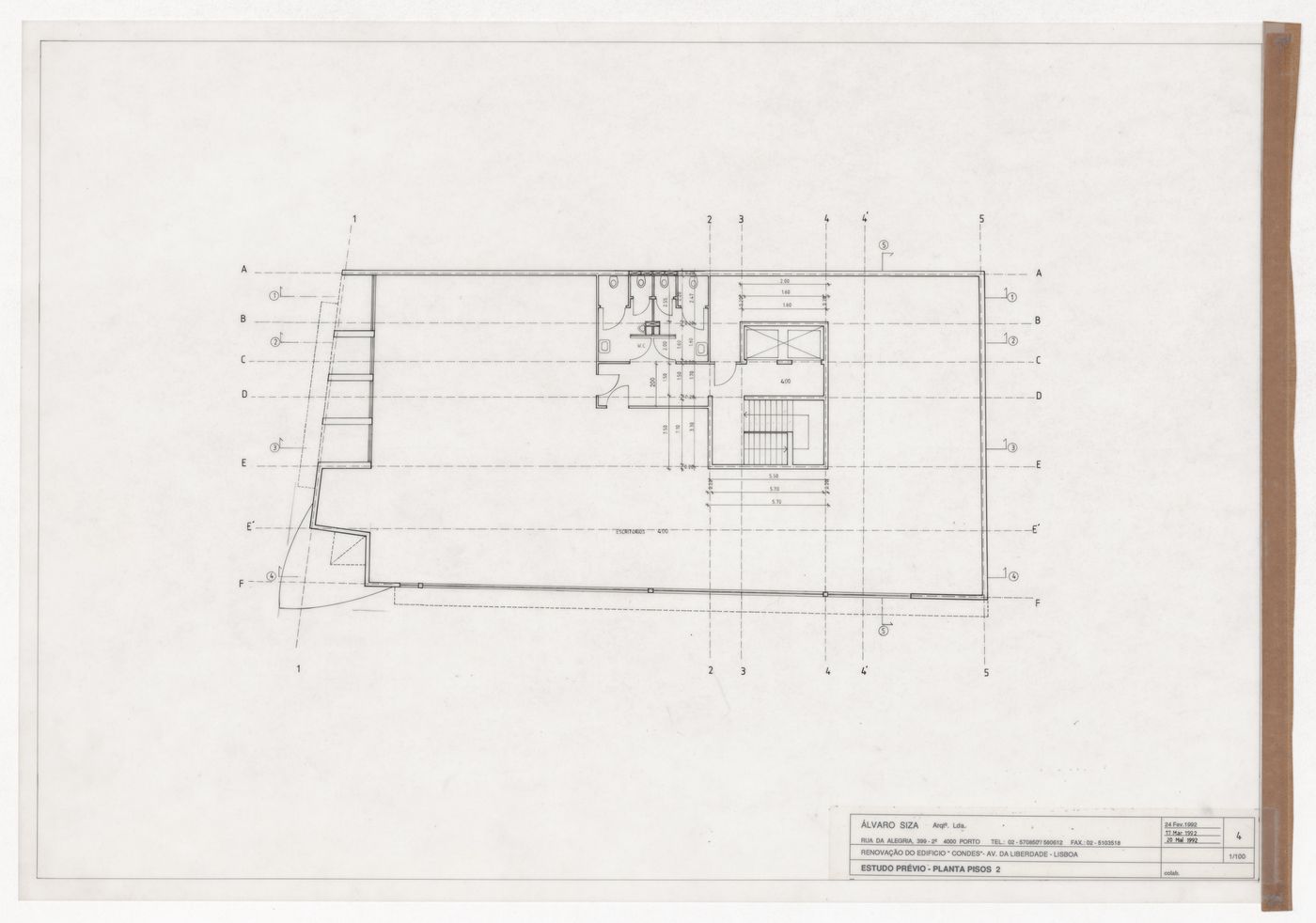 Floor plan for Remodelação do Cinema Condes, Lisbon, Portugal