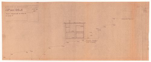 'Unite de vacances-coupe transversale au droit de maison 3'