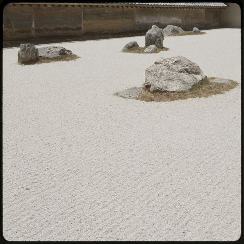 Rock garden, Ryoan-ji, Kyoto, Japan
