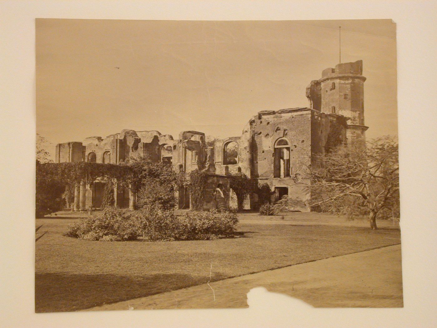 View of the ruins of the Residency Complex, Lucknow, India