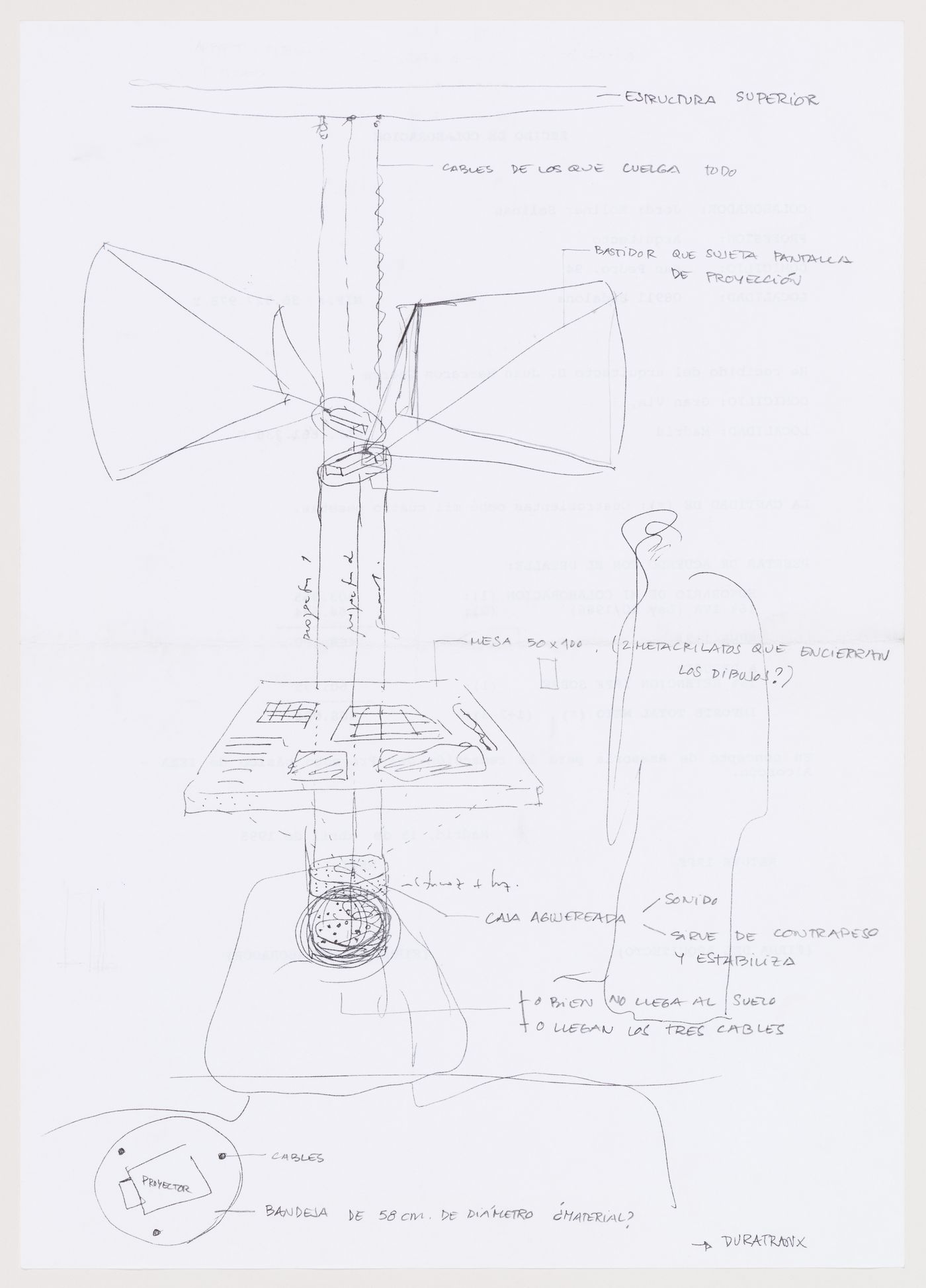 Sketch, III Bienal Arquitectura Española, Comillas and Madrid, Spain