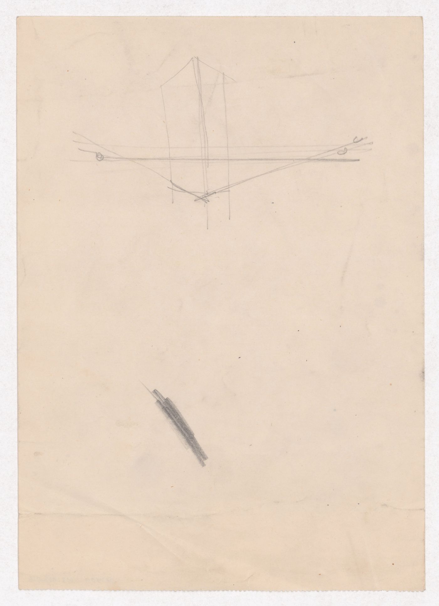 Various documents and drawings including furniture design and office renovation: File G 700