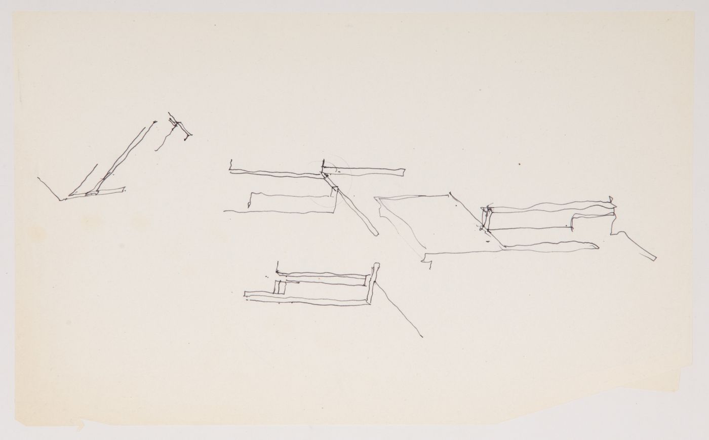 Sketches for Barenholtz Pavilion (House I), Princeton